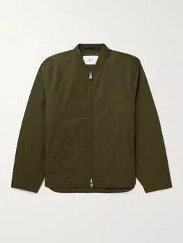 Утепленная куртка Harrington из смесового хлопка Mr P., зеленый