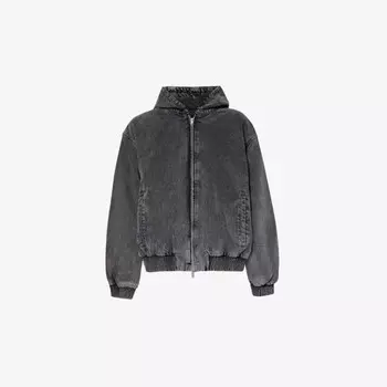 Утепленная куртка из денима R5 большого размера Represent, серый