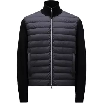 Утепленная куртка из смесовой шерсти Moncler, черный