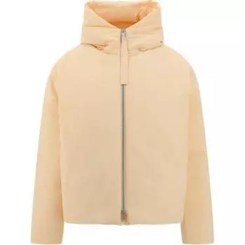 Утепленная куртка на молнии JIL SANDER, бежевый