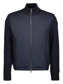 Утепленная куртка на молнии Moncler, синий