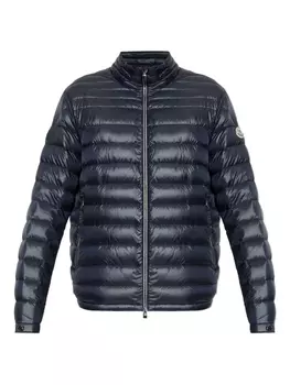 Утепленная куртка на молнии Moncler, синий