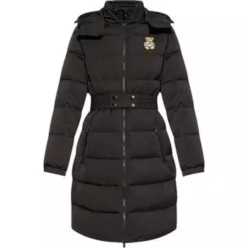 Утепленная куртка на молнии с нашивкой «Медвежонок Тедди» MOSCHINO, черный