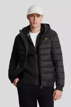 Утепленная куртка пуховик Lyle & Scott, черный