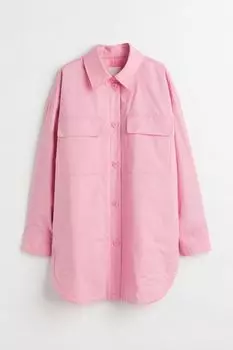 Утепленная куртка-рубашка H&amp;M, розовый