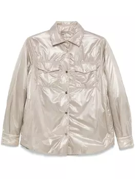 Утепленная куртка-рубашка Herno, нейтральный