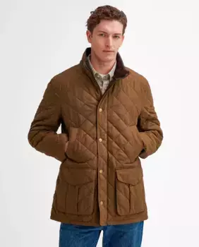 Утепленная куртка с грелками для рук Barbour, бежевый