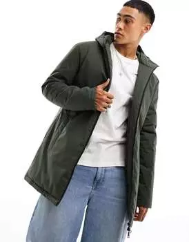 Утепленная куртка с капюшоном Brave Soul цвета хаки