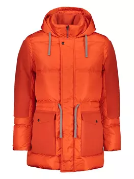 Утепленная куртка с капюшоном Herno, оранжевый