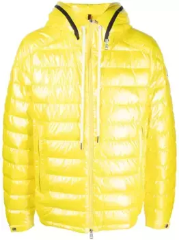 Утепленная куртка с логотипом MONCLER, желтый
