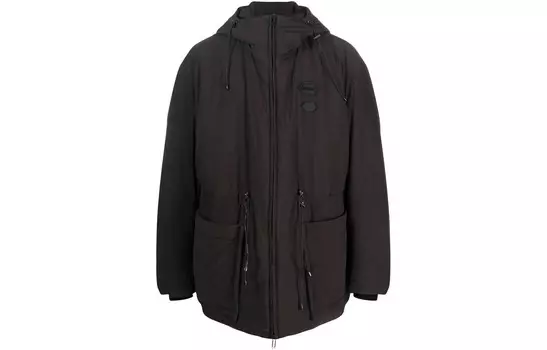 Утепленная куртка с логотипом Off-White, коричневый