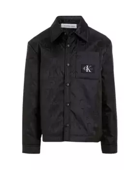 Утепленная куртка с логотипом свободного кроя Calvin Klein Jeans, черный