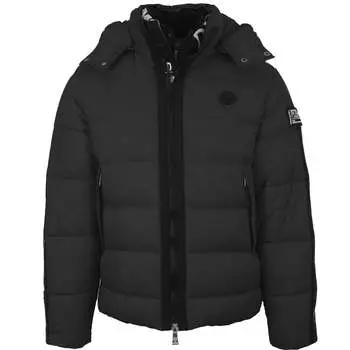 Утепленная куртка с небольшим круглым логотипом Plein Sport, черный