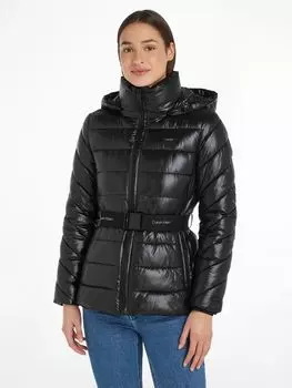 Утепленная куртка с поясом Calvin Klein, цвет Ck Black