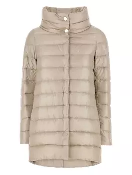 Утепленная куртка с пуговицами Herno, нейтральный