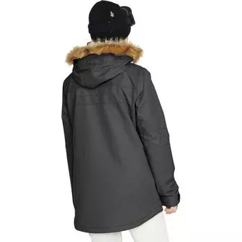 Утепленная куртка желтого цвета женская Volcom, черный