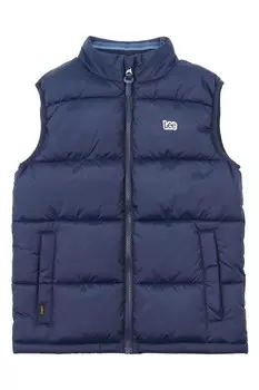 Утепленная майка с графическим логотипом Lee, синий