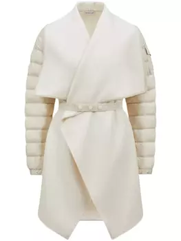 Утепленная накидка Moncler, белый