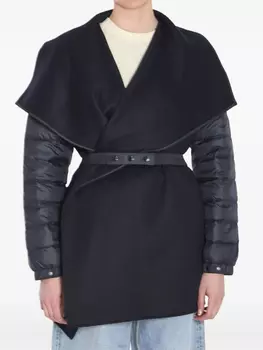 Утепленная накидка Moncler, синий