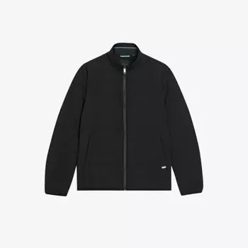 Утепленная нейлоновая куртка-пуховик приталенного кроя Tucson Ted Baker, черный