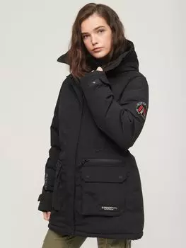 Утепленная парка City Superdry, черный