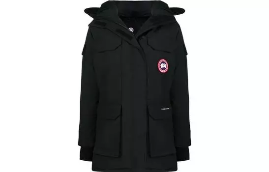 Утепленная парка с капюшоном Canada Goose, черный