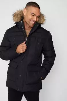 Утепленная парка с защитой от дождя 'Gilby' Threadbare, черный