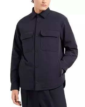 Утепленная рубашка-куртка Emporio Armani, синий