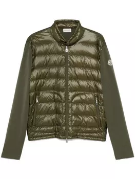 Утепленная шерстяная куртка Moncler, зеленый