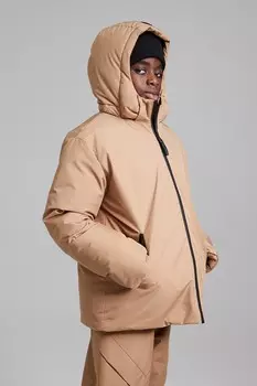 Утепленная спортивная куртка из термомува H&M, бежевый