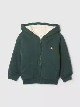Утепленная толстовка из шерпы Gap, зеленый