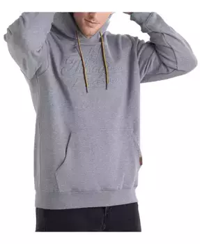 Утепленная толстовка с капюшоном Big & Tall с тисненым логотипом Thorogood, серый