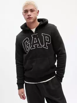 Утепленная толстовка с логотипом Gap, черный
