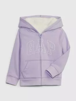 Утепленная толстовка с логотипом Gap, фиолетовый
