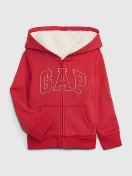 Утепленная толстовка с логотипом Gap, красный