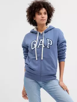 Утепленная толстовка с логотипом Gap, синий