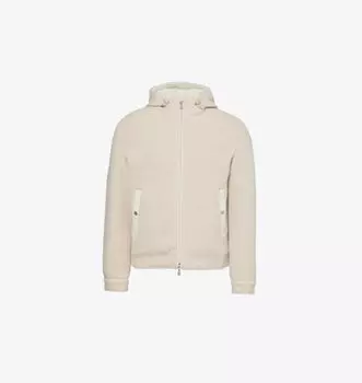 Утепленная трикотажная куртка-бомбер из шерсти и кашемира Eleventy, цвет sabbia e sabbia