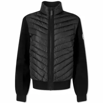 Утепленная трикотажная куртка Canada Goose Hybridge, черный