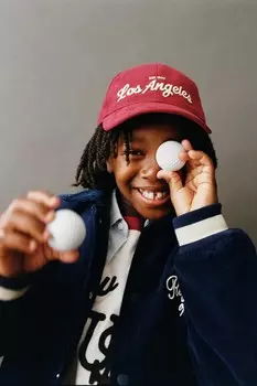 Утепленная вельветовая куртка-бомбер ZARA, синие чернила