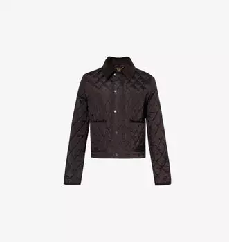 Утепленная вельветовая куртка свободного кроя Burberry, мультиколор