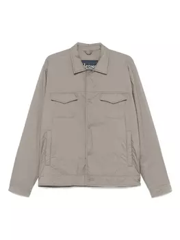 Утепленная верхняя рубашка Herno, серый