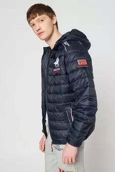 Утепленная зимняя куртка с капюшоном Geo Norway, синий