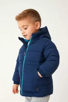 Утепленное пальто Next, синий