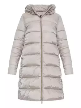 Утепленное пальто с нашивкой-логотипом Save The Duck, серый