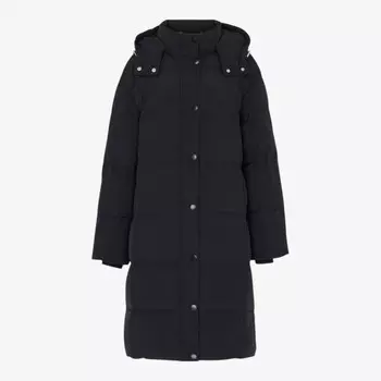 Утепленное пуховое пальто с капюшоном Una Whistles, черный