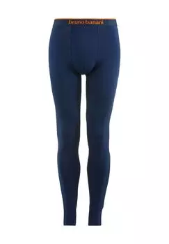 Утепленные трусы длинные, эластичный пояс, ребристые манжеты, мужские bruno banani, цвет Marine