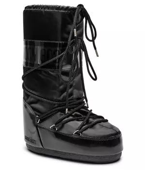 Утепленные зимние ботинки icon look Moon Boot, черный