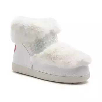 Утепленные зимние ботинки Love Moschino, белый