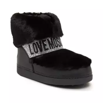 Утепленные зимние ботинки Love Moschino, черный
