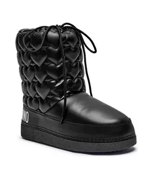 Утепленные зимние ботинки Love Moschino, черный